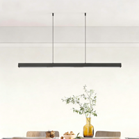 Luminaire suspendu noir à piles rechargeable avec télécommande, 9 couleurs, lumière de plafond sans fil à intensité variable