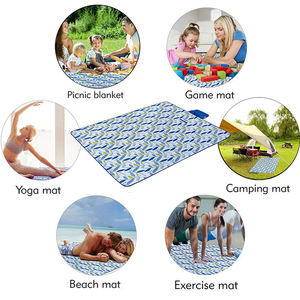 야외 접이식 경량 휴대용 방수 옥스포드 깔개 모래 피크닉 매트 해변 캠핑 하이킹 여행 가족 콘서트 - Product Image 5