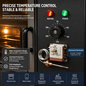 Controlador de Temperatura para Horno Mecánico a Gas Comercial, Interruptor de Aceite, Termostato Inteligente <span class=keywords><strong>Beok</strong></span>, Sensor, Hervidores Eléctricos, Calentador - Product Image 1