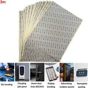 <span class=keywords><strong>Fogli</strong></span> Adesivi Trasparenti Personalizzati 12x20 Pollici 300LSE 9495LE 3m 300lse <span class=keywords><strong>Fogli</strong></span> Biadesivi per Nastro 3M 300LSE da 0,17mm - Product Image 1