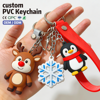 Vente Chaude Porte-clés 3D Père Noël en Gros, Pendentifs Personnalisés pour Clés de Voiture et Sacs, Décoration de Noël, Porte-clés Anime
