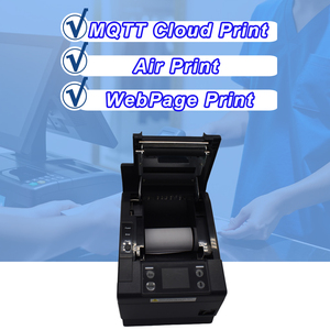 เครื่องพิมพ์ใบเสร็จบาร์โค้ด QR 80มม. พร้อมจอแอลซีดีสำหรับการสนับสนุนการค้าปลีก mqtt Cloud Print - Product Image 4