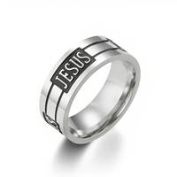 Großhandel Fabrikpreis Edelstahl Vintage Ring Individuell Gravierbar Emaille Silber Bandringe Set Herrenringe Schmuck