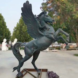 Galoppante <span class=keywords><strong>cavallo</strong></span> di rame modello in metallo fuso artigianale vetrina di manufatto in bronzo - Product Image 5