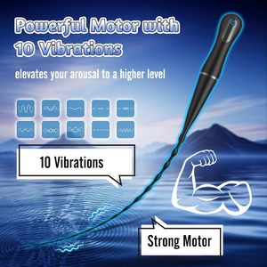 Vibromasseur urétral en silicone souple, perles anales, plug pénien, jouet pour testicules et prostate, pour homme, pour débutants BDSM - Product Image 1