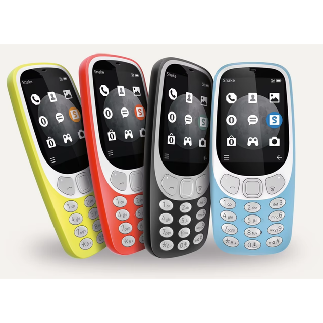 Simple Classic 3310 Non-smartphone 3G Mobile Phone Keypad Feature Unlocked with 3.4-inch HD TFT Screen and MicroSD Support