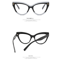 Novedades Gafas de sol 2025 Mujeres Logotipo personalizado Gafas de Sol de ojo de gato Retro Elegante Remache Gafas de sol retro Mujeres Lentes transparentes
