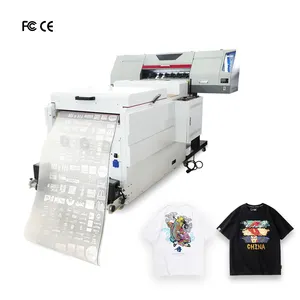 High quality hot sale 60cm dtf printer with i3200 head full set powder shaker for t-shirt printing