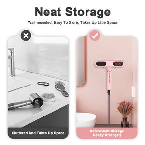 <span class=keywords><strong>Sèche</strong></span>-Cheveux Mural Ionique <span class=keywords><strong>Silencieux</strong></span> et Mains Libres, Air Chaud et Froid, Écran LCD, Personnalisable, pour Salles de Bain, Salons et Hôtels - Product Image 5