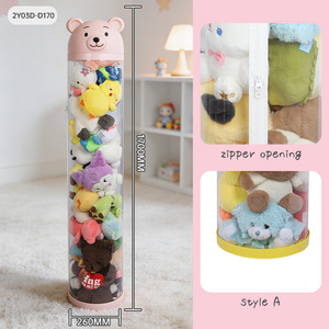 Offre Spéciale : Boîte de <span class=keywords><strong>Rangement</strong></span> Décorative Moderne en Forme d'Ours Rose Transparent pour Collection de Poupées – Idéale pour Chambre de Fille, Salon et Décoration Intérieure - Product Image 4
