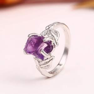 Anillos de cristal curativo para mujer, joyería al por mayor, <span class=keywords><strong>piedra</strong></span> Natural de piedras preciosas crudas - Product Image 6