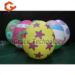 Décoration de fête d'événement Oeufs de Pâques gonflables en PVC, ballon décoratif géant d'oeufs de Pâques pour Pâques