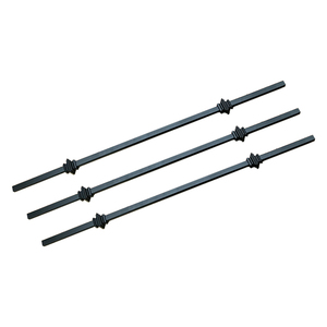 Celia 3/4 \ "Valla <span class=keywords><strong>ornamental</strong></span> Tubo cuadrado Collar decorativo 6 pies Altura OEM 3/4 \" 19mm Presión de aluminio Modelado 3D incluido - Product Image 2