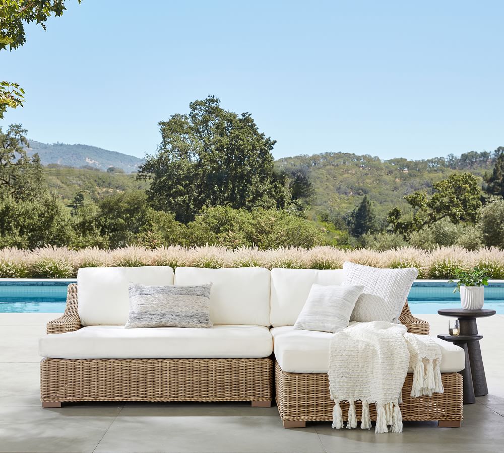 Cheap 2-Piece Loveseat  Armless Modular Sofa Set Patio Furniture Garden Sofa Set