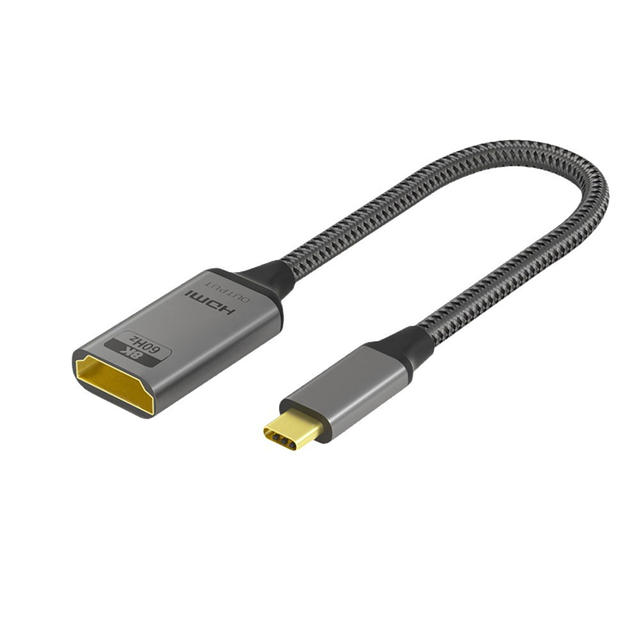 High-quality Braided Type-c to HDMI 8K60hz Adapter Cable and HD 8K Type-C to DP Cable for Laptop
