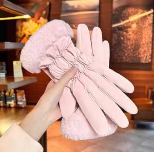 Gants d'hiver pour femmes avec écran tactile - Doublure en polaire épaisse, coupe-vent, imperméable, multifonctionnel, écologique pour le cyclisme et les loisirs - Product Image 3