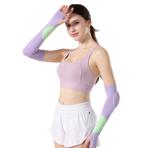 Manchons <span class=keywords><strong>de</strong></span> bras pour le volley-ball, 2 pièces, manchons rembourrés, protège-bras avec coussinets <span class=keywords><strong>de</strong></span> protection et trou pour le pouce, pour adolescents et adultes, usage récréatif - Product Image 4