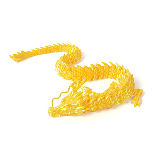 Articles imprimés en 3D, jouets de dragon chinois, figurines créatives, cadeaux, œufs de dragon populaires, ornements, artisanat, animaux en plastique, dinosaures - Product Image 4