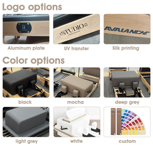 LADYGLOW Meilleures ventes Yoga Pilates Fitness Reformer Machines Haute Qualité Érable Aluminium Cadre Longe Post Pilates Reformer - Product Image 3