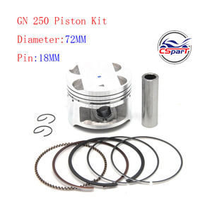 Kit d'anneaux de Piston, adapté à la moto Suzuki GN 250cc GN250 12111 — 38201, DR250 GZ250 TU250 <span class=keywords><strong>SP250</strong></span>, 72mm et 18mm - Product Image 2