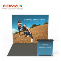 ADMAX populaire 10X20FT modulaire pliable sans outil SEGFold stand de lumière Portable en aluminium stand d'exposition affichage pour les salons professionnels