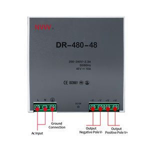 NVVV 48v工业电源din导轨交流至DC开关电源480v <span class=keywords><strong>DR</strong></span>-480-48用于家用控制 - Product Image 5
