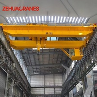 Grue pont roulante à double poutre de type boîte, 32, 50 et 100 tonnes, robuste, à vitesse variable (VFD), pour charges lourdes, fournisseur chinois