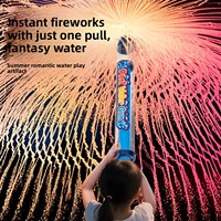 Canon à eau de grande capacité pour l'été en plein air Matériau de sécurité Pistolet à eau pour enfants Jouet pour plage Pulvérisation Bataille d'eau Feux d'artifice