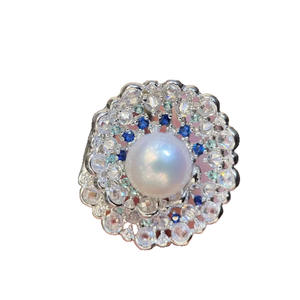 Luxury 10-11 <b>Round</b> Flawless Freshwater Pearl Ring Nuclear-Free Strong Light Precision Pure Silver Luxury <b>Gift</b> <b>Box</b> Fashion <b>Gift</b> - Product Image 5