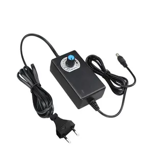 Untuk Kecepatan Motor LED Cahaya Redup AC DC Adaptor 24 W 0-12 V 1-12 V 3 -12 V 2A 2000ma Desktop Adjustable Tegangan Power Adaptor