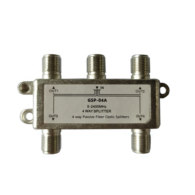 4 Way Passive FTTH Optical Node Fiber Optic Splitters Satellite Antenna Coaxial TV Signal 4 Way Radio TV Broadcasting Equipment