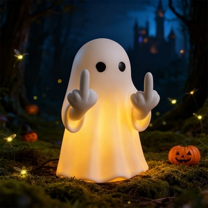 Halloween Baby Metal Ghost Night Light Cute Adorable Reading <b>Lamp</b> Desk Bookshelf Decoration - Product Image 1