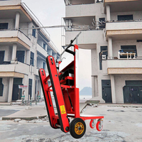 Monte-escalier électrique pliable à quatre roues haute vitesse en acier, capacité 300 kg, moteur 800 W, pour outils et rangement de courses (OEM)