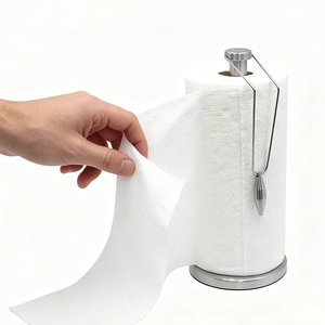 <span class=keywords><strong>Porte</strong></span>-rouleau de papier en acier inoxydable sur pied avec bras de tension - Product Image 4