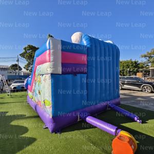Yuedong inflable 5M <span class=keywords><strong>Shell</strong></span> hinchable océano mar Moonwalk dibujos animados parque temático Castillo tobogán obstáculos - Product Image 3