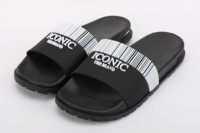 Sendal Jepit Pria Henghao Plus Size dengan Logo Custom, Super Lembut, Bantalan Udara, Karet 3D, Sepatu Sandal Custom dengan Kotak dan Logo