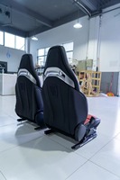Für Mercedes-Benz A45 CLA45 W176 177 AMG Sport Recaro Aluminium-Legierung Schalensitze Vorne Doppelreihe Rote Nähte