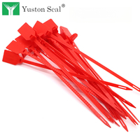 Sceau en plastique YUTONG YTPS201 315 mm avec logo personnalisé et code-barres pour livraison express et logistique
