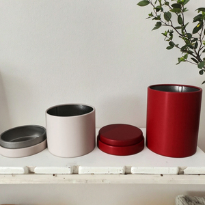 Hộp Trà Nhỏ Di Động Tinh Tế Matt Hộp Thiếc Đen - Product Image 5