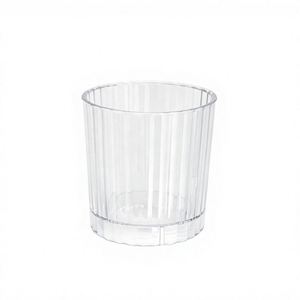 Gobelets réutilisables en plastique rayés ronds de 360 ml, les plus vendus, compatibles lave-vaisselle, adaptés aux jus, à l'eau, aux boissons de bar, etc. - Product Image 1