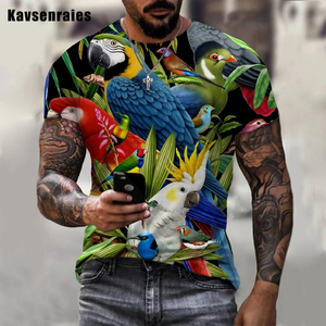 Parrot <strong>3D</strong> Printed <strong>Shirt</strong> for Men Funny Digital Fashion Printing <strong>Shirt</strong> for Men's Custom Unisex All Over Print OEM and ODM <strong>T</strong>-<strong>shirts</strong> - Product Image 2