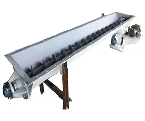 Customized Flexible Spiral Screw Conveyor System Horizontal Screw Conveyor For Industry Material Transmission