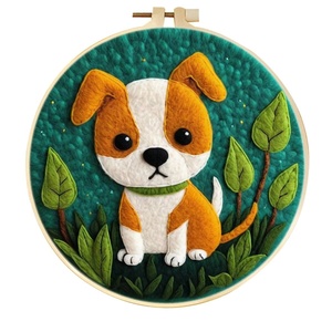 Complete Felt <b>Needle</b> Felting Kit Framed Flower Embroidery Crafts for Cross-Stitching & Needlework - Product Image 4