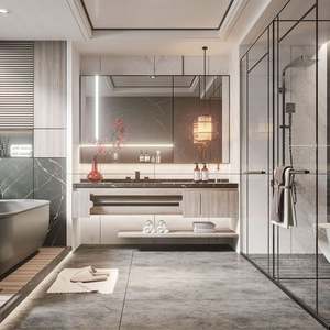 Hotel Bathroom Sink Set and Cabinet Bathroom Wall Cabinet - Product Image 6