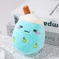 Porte-clés Lilangda personnalisé Kawaii Boba, jouet en peluche doux et mignon avec tasses à thé au lait et à café, porte-clés lumineux, accessoires de sac
