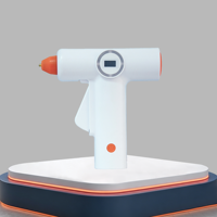 Pistolet à colle chaude rechargeable Kingvospro KV-JQ9104 3.7V 18650 avec buse en cuivre pour le collage de blocs de bois DIY