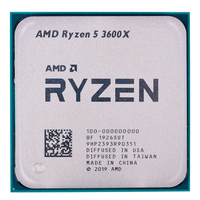 Prosesor AMD Ryzen 5 3600X 3.8 GHz CPU Enam Inti Dua Belas Thread dengan 32M L3 & 95W Kompatibel dengan Soket AM4