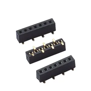 Soulin 1.27mm 피치 여성 헤더 커넥터 절연 이중 열 소켓 수직 표면 마운트 PCB 커넥터 용 smt smd 유형