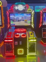 Machine de jeu d'arcade simulateur de tir vidéo HD LCD 55 pouces à monnayeur pour 2 joueurs pour centres de jeux