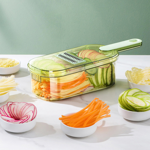 Affettatrice per Frutta e Verdura con Cestello di Scolo, Tritatutto da Cucina in Offerta - Product Image 1